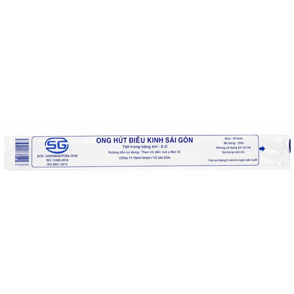 Ống hút điều kinh tiệt trùng  4,5,6 ( bịch/10 ống ). Ống Hút Điều Kinh Tiệt Trùng Nam Phụng Số 4/5/6 – Tiệt Trùng D