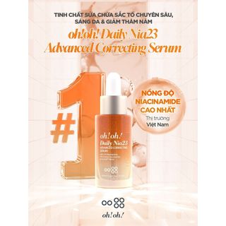 Tinh Chất Oh! Oh! Daily Nia23 Advanced Correcting Serum Dưỡng Sáng Da, Mờ Thâm 30ml Duduhouse