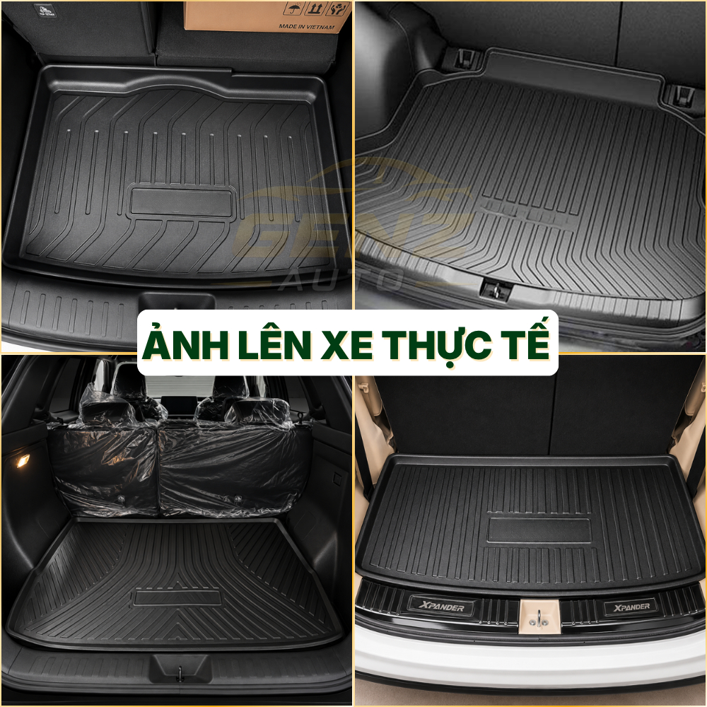 Lót cốp Mazda CX8 - Nhựa dẻo TPO Không mùi, Chuẩn khít form xe, Chống thấm nước, Dễ vệ sinh