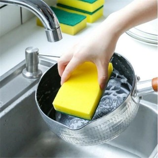 Miếng Bọt Biển Rửa Chén (2 MẶT XANH VÀNG) Hai Mặt Chống Trầy Xước Đa Năng