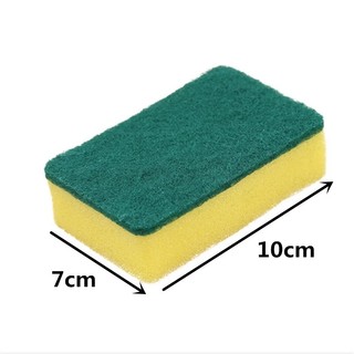 Miếng Bọt Biển Rửa Chén (2 MẶT XANH VÀNG) Hai Mặt Chống Trầy Xước Đa Năng