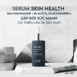 Tinh Chất Dưỡng Sáng Oh!Oh! Skin Health With 20% Niacinamide Giảm Mụn, Thâm Nám 30ml Duduhouse
