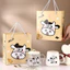 Set Cốc Sứ 400ml Kèm Thìa Và Khăn Gấu Bông Hộp Quà Tặng Sinh Nhật Cao Cấp MUN STORE SCBOGAU76