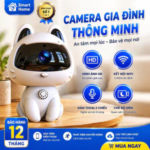 Camera Giám Sát WiFi Mini Hình Mèo Cho Gia Đình Camera Trong Nhà Kết Nối Điện Thoại Đàm Thoại