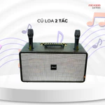 Loa Karaoke Di Động MICROTEK XT-190PRO Hình Chữ Nhật 2 Tấc Kèm Mic, Màu Vàng Nhũ, Loa Gỗ Lót — ảnh 3