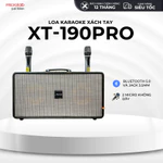 Loa Karaoke Di Động MICROTEK XT-190PRO Hình Chữ Nhật 2 Tấc Kèm Mic, Màu Vàng Nhũ, Loa Gỗ Lót — ảnh 1