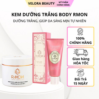 Kem body dưỡng trắng da RMON Whitening Cream 200ml chính hãng giúp da mịn màng trắng hồng tự nhiên