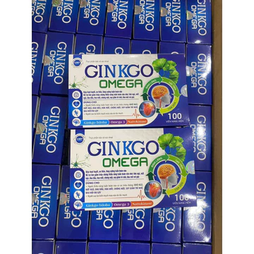 Hoạt huyết dưỡng não GINKGO OMEGA 360 Q10 giúp bổ não thông mạch lưu thông khí huyết - Hộp 100 viên