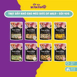 Thịt Sấy Khô Bite of Wild Cho Mèo Gói 40g - Thịt Tươi Sấy Lạnh Cao Cấp, Giàu Dinh Dưỡng