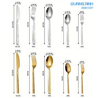 [Bán Lẻ] Dao Nĩa Inox 201 CÁN DẬP VÂN Cao Cấp Chống Gỉ|Dụng Cụ Nhà Bếp , Decor Không Gian Bàn Ăn