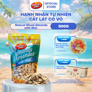 Hạnh Nhân Tự Nhiên Dạng Cắt Lát Có Vỏ Dan D Pak I Natural Sliced Almonds with Skin I 500g