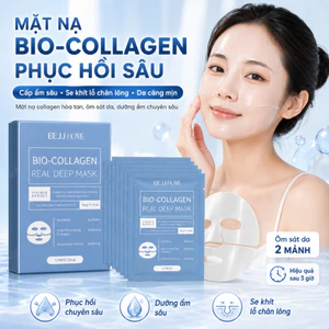 Mặt nạ phục hồi sâu Bio-collagen|Mặt nạ collagen dưỡng ẩm se khít lỗ chân lông|Mặt nạ collagen hòa tan giúp dưỡng ẩm sâu