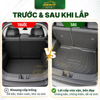 Lót cốp Nissan Almera 2020 - Nay - Nhựa dẻo TPO Không mùi, Chuẩn khít form xe, Chống thấm nước