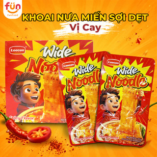 Khoai Nưa Miến Dẹt Dai, Giòn Ăn Liền Gói 28Gr Vị Cay, Vị Mè