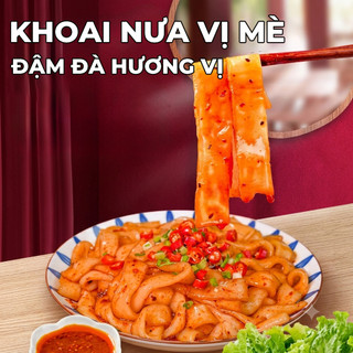 Khoai Nưa Miến Dẹt Dai, Giòn Ăn Liền Gói 28Gr Vị Cay, Vị Mè