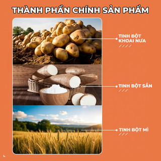 Khoai Nưa Miến Dẹt Dai, Giòn Ăn Liền Gói 28Gr Vị Cay, Vị Mè