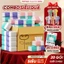 Thùng 20 gói giấy ăn rút Topgia 3 màu cao cấp 4 lớp, mềm mịn