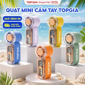 Quạt mini cầm tay TopGia nhỏ gọn làm mát nhanh tiết kiệm pin dễ mang đi