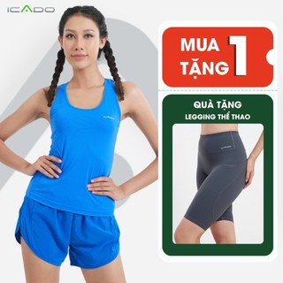 Áo sát nách nữ ICADO AT4  Áo Ba Lỗ Vải Thun Lạnh Thoáng Mát Chơi Pickleball, Tennis thegioidotap