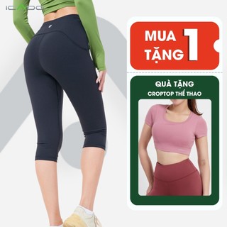 Quần Legging Thể Thao Nữ ICADO QL32 Quần Tập Gym, Legging Tập Yoga Giữ Form Hack Dáng thegioidotap
