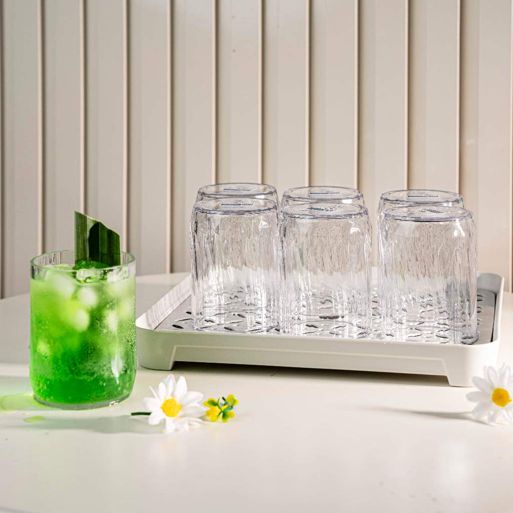Bộ 6 Cốc Tritan NC Plastic 280ml BPA Free - Đạt Kiểm Định SGS, QCVN 12-1:2011/BYT, Chịu Nhiệt 100°C