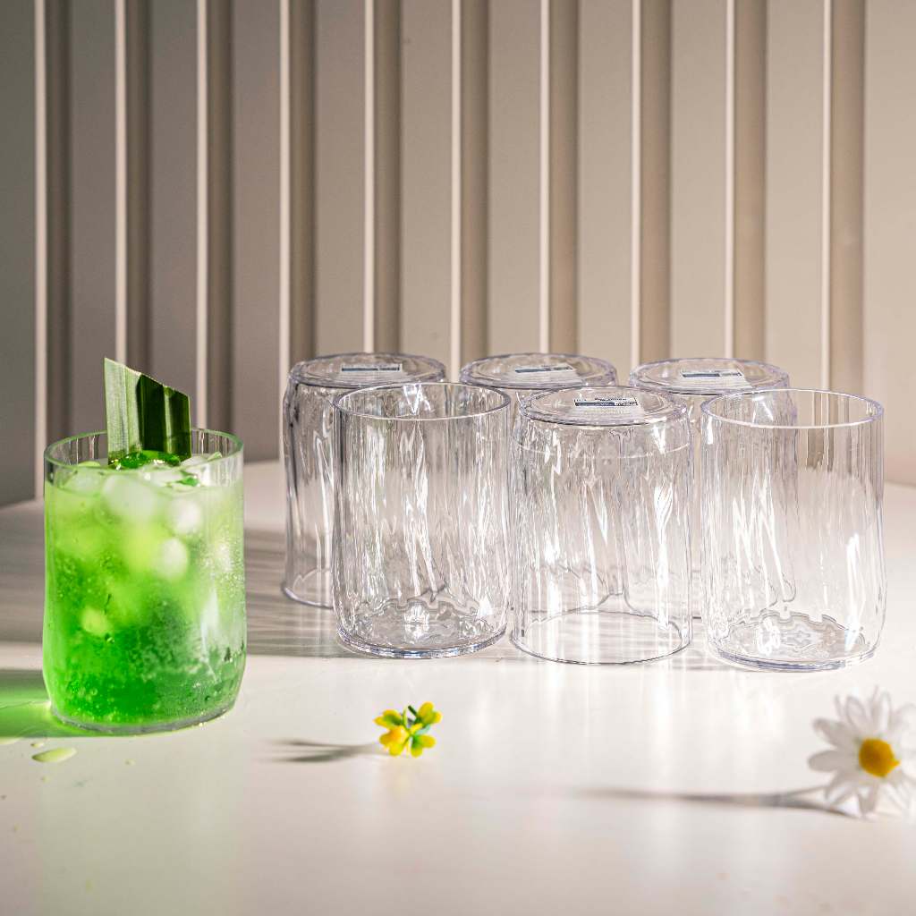 Bộ 6 Cốc Tritan NC Plastic 280ml BPA Free - Đạt Kiểm Định SGS, QCVN 12-1:2011/BYT, Chịu Nhiệt 100°C