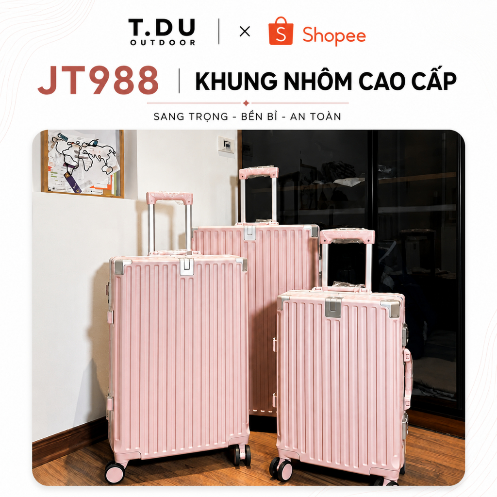 [TẶNG QUÀ] VALI KHUNG NHÔM KHOÁ SẬP CAO CẤP CÓ KHAY ĐỰNG CỐC Ổ USB KHOÁ BẢO MẬT TSA BÁNH XOAY 360 ĐỘ ĐỔI ĐƯỢC MẬT KHẨU