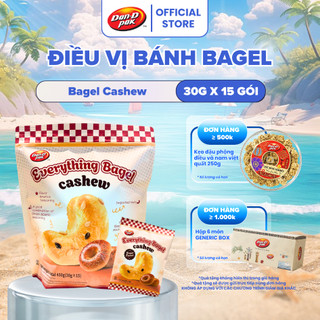 Điều Vị Bánh Bagel Dan D Pak I Bagel Cashew I 450g (15 gói x 30g)