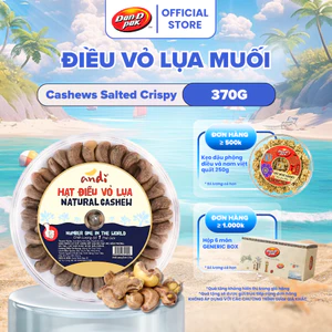 Hạt Điều Vỏ Lụa Muối Việt Nam Dan D Pak I Cashews Salted Crispy I 370g