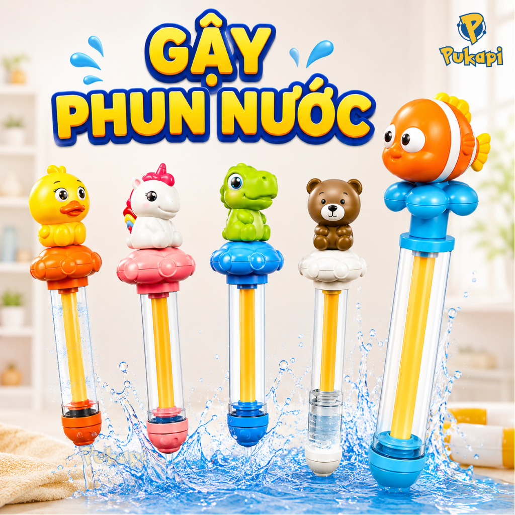 Gậy Phun Nước Súng Phun Nước Đồ Chơi Đi Biển Đồ Chơi Nước - Đồ Chơi Cho Bé PUKAPI