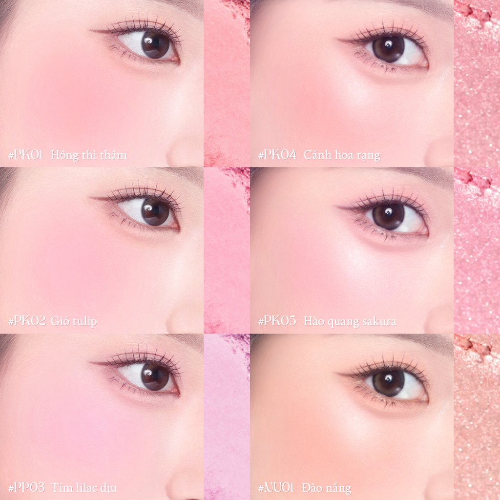 [NEW] Focallure Spring Glow Phấn Má Hồng Hiệu Ứng Mịn Lì Tự Nhiên
