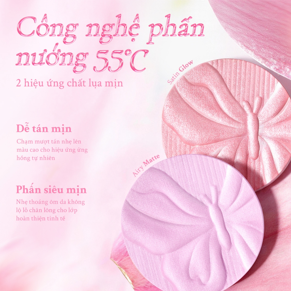 [NEW] Focallure Spring Glow Phấn Má Hồng Hiệu Ứng Mịn Lì Tự Nhiên