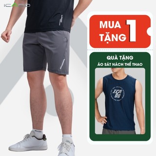 Quần Đùi Thể Thao Nam ICADO HT105 Tập Gym Tennis chạy Bộ Vải Nhẹ Co dãn Thấm Mồ Hôi thegioidotap