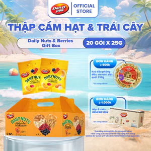 Hộp Thập Cẩm Hạt Và Trái Cây Khô Dailynuts Dan D Pak I Daily Nuts & Berries I 500g (20 gói x 25g)