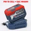 Máy Cưa Xích Pin 8inch Workfix WF-CS0802PRO Update Tăng Xích, Tra Nhớt Tự Động, Pin 15Cell TẶNG THƯỚC DÂY
