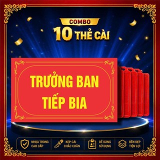 Combo 10 Thẻ Cài ᵰgực, Thẻ Đại Hội, Thẻ Ban Tổ Chức In Theo Yêu Cầu #thecainguc #thedeobantochuc #thedaihoi