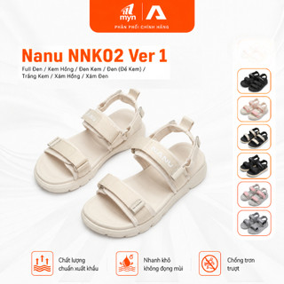 [Nanu NNK02 Ver1] Giày Sandal Nữ Đế Bệt Ver 1 Quai Hậu Êm Chân Chống Trơn Đi Học Đi Làm