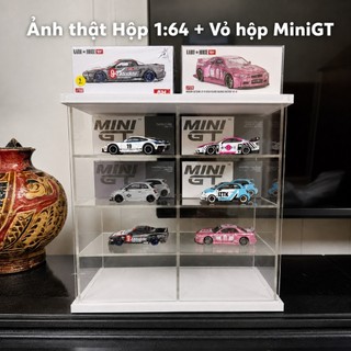 [OTO MINI GT] Hộp Mica Trưng Bày Xe Mô Hình MiniGT 8 Ngăn – Kệ Đựng Xe 1:64 Chống Bụi, Trong Suốt Cao Cấp Hotwheels