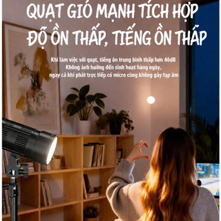 Đèn LED Tạo Nắng Studio Ánh Sáng Màu Tự Nhiên, Kèm Điều Khiển Từ Xa, Dùng Cho Livestream,Quay Video, Chụp Ảnh Studio