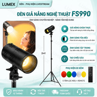 Đèn LED Tạo Nắng Studio Ánh Sáng Màu Tự Nhiên, Kèm Điều Khiển Từ Xa, Dùng Cho Livestream,Quay Video, Chụp Ảnh Studio