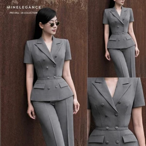 MINELEGÁNCE | SET ÁO VEST & QUẦN ỐNG ĐỨNG THANH LỊCH, SANG TRỌNG - MIN119