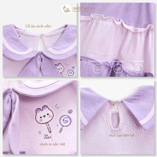 NBAN (6M-6Y) Đầm tầng cổ yếm bé gái Kẹo Ngọt thời trang cho bé gái dễ mặc, đi học đi chơi-CANDY5.25