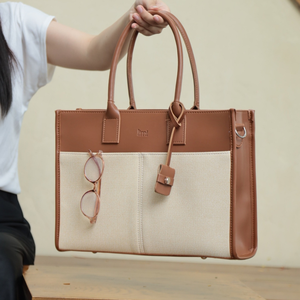 Túi Công Sở LIMI (7 màu) Ngăn Laptop Riêng Tote Da Nữ Đựng Lap 15 inch đi làm đi dạy (LILY) | BigBuy360 - bigbuy360.vn