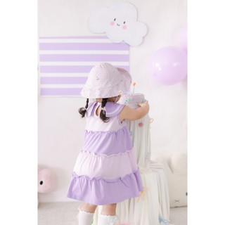 NBAN (6M-6Y) Đầm tầng cổ yếm bé gái Kẹo Ngọt thời trang cho bé gái dễ mặc, đi học đi chơi-CANDY5.25