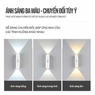 Đèn Cảm Biến Chuyển Động Sạc USB – Đèn Ngủ Treo Tường Thông Minh, Chiếu Sáng Tự Động Tiết Kiệm Điện