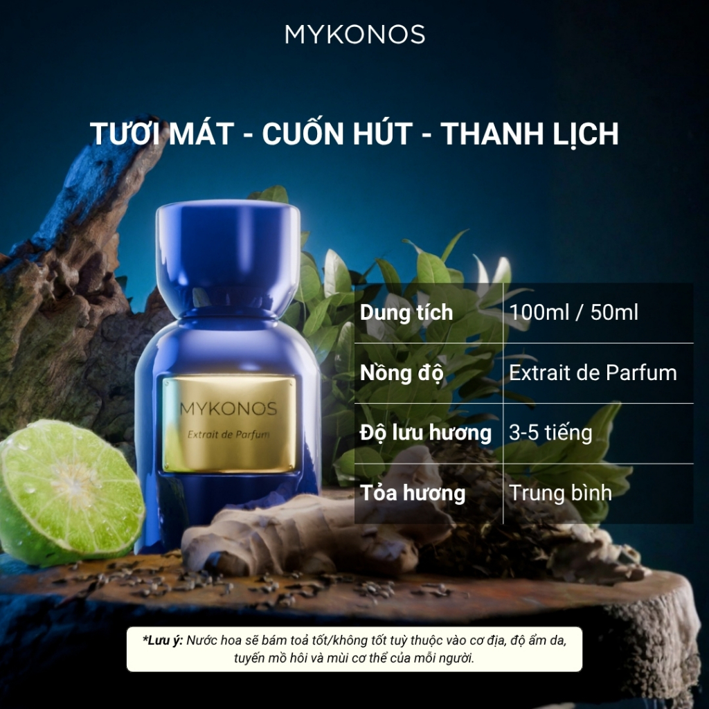 Nước hoa Mykonos Inception - Unisex - Extrait De Parfum - 100ml/50ml | BigBuy360 - bigbuy360.vn