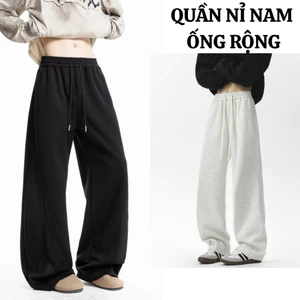 Quần nỉ Nam FABUMAN ống Rộng vải nỉ 2da dáng suông Nam Nữ Local Brand Đứng bigsize Form Co Giãn Tốt