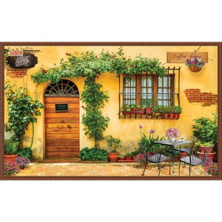 Tranh dán tường Quán Cafe, Trà Sữa, Trang Trí Cửa Hàng 3D mẫu hot
