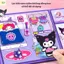 Đồ Chơi Sách Nam Châm Thay Trang Phục Kuromi, Cinnamol, Melody, Kitty Size To 18cm Bìa Cứng Dày Dặn HaDa Kids