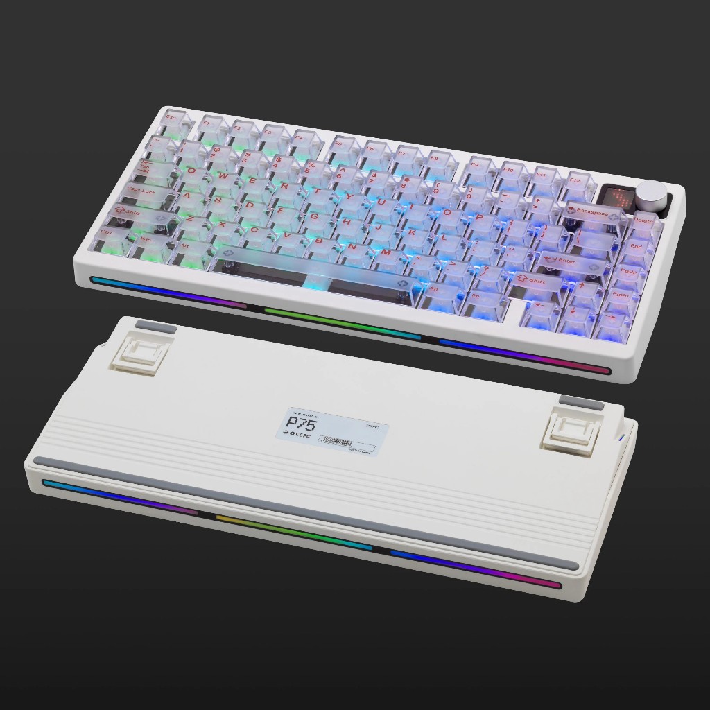 [CHÍNH HÃNG] Bàn phím cơ PMO P75 - Layout 75%, Có Núm Xoay, Màn hình Dot-Matrix - UNI OFFICAL STORE | BigBuy360 - bigbuy360.vn
